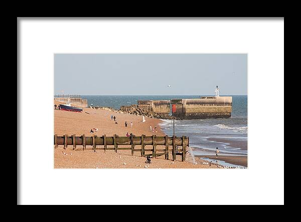 Beach Framed Print featuring the photograph Hastings Beach #1 by Dawn OConnor