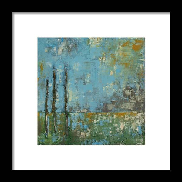 Trees Framed Print featuring the painting Initiate #1 by Ellen Lewis