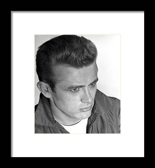 Dean Framed Print featuring the photograph James Dean, 1955 #1 by Everett