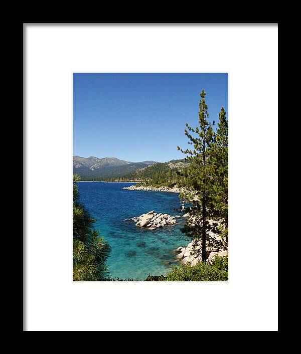 Lake Tahoe Framed Print featuring the photograph Lake Tahoe Shoreline #1 by Scott McGuire