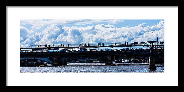 Cloud Framed Print featuring the photograph London Skyline #1 by Dawn OConnor