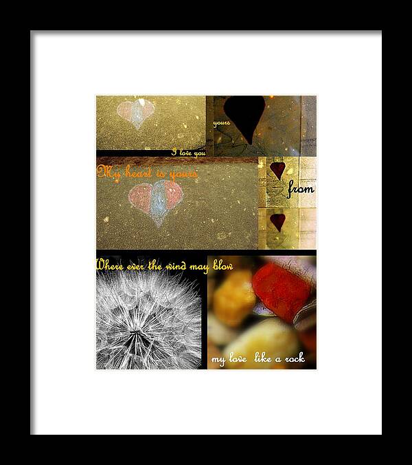 I Love You Framed Print featuring the photograph Love by Marysue Ryan