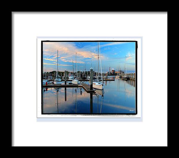 Fernandina Framed Print featuring the photograph Marina Sunrise #2 by Farol Tomson