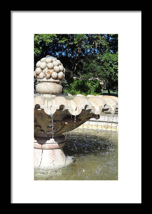 Fountain Framed Print featuring the photograph McKean Fountain #1 by Jessica Cruz
