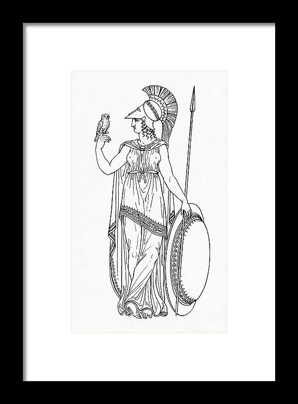 Medical Framed Print featuring the photograph Minerva, Roman Goddess Of Medicine #1 by Photo Researchers