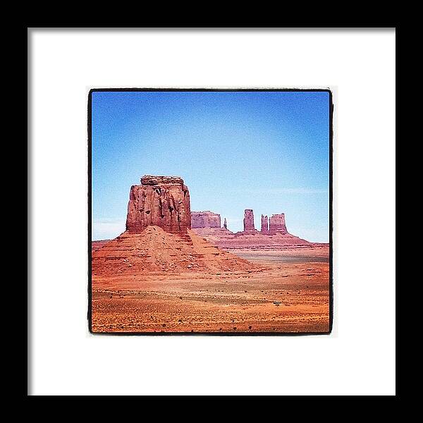  Framed Print featuring the photograph Monument Valley #1 by Isabel Poulin