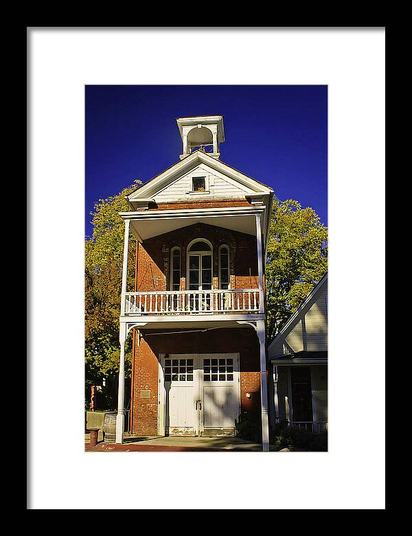 Nevada City Framed Print featuring the photograph Nevada City Fire Station by Sherri Meyer