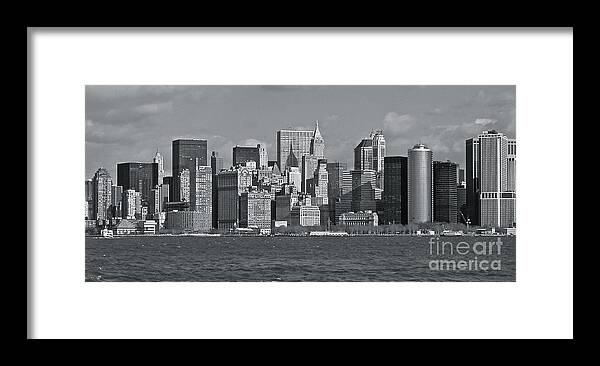 Nyc Framed Print featuring the photograph NYC Skyline #1 by Carol Bradley