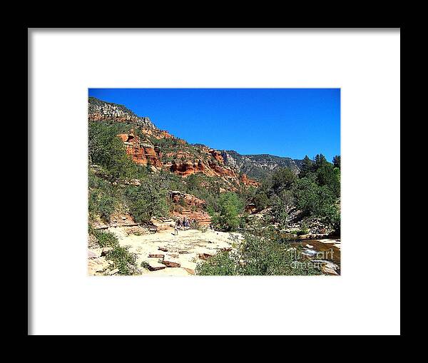 Oak Creek Framed Print featuring the photograph Oak Creek Canyon #1 by Charles Robinson