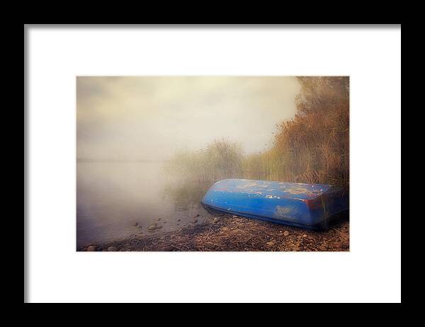 Boat Framed Print featuring the photograph Old Boat In Morning Mist #1 by Joana Kruse