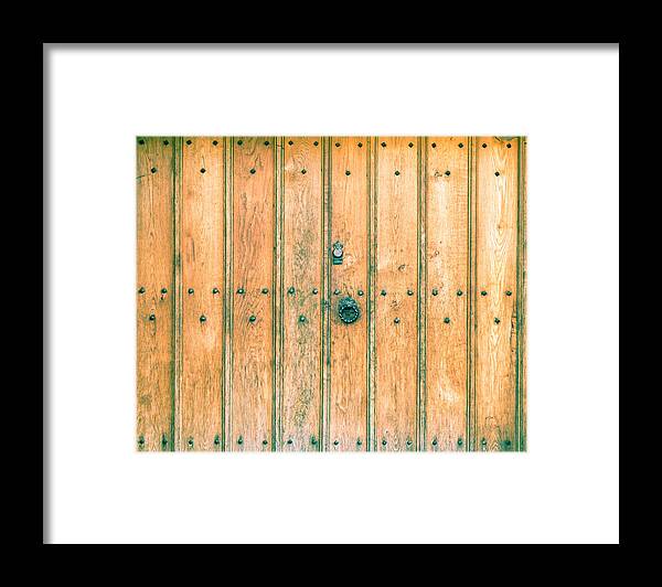 Access Framed Print featuring the photograph Old door #1 by Tom Gowanlock