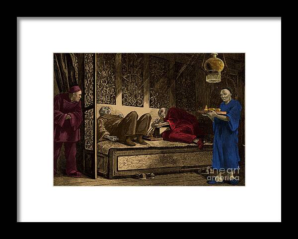 Science Framed Print featuring the photograph Opium Den #1 by Photo Researchers