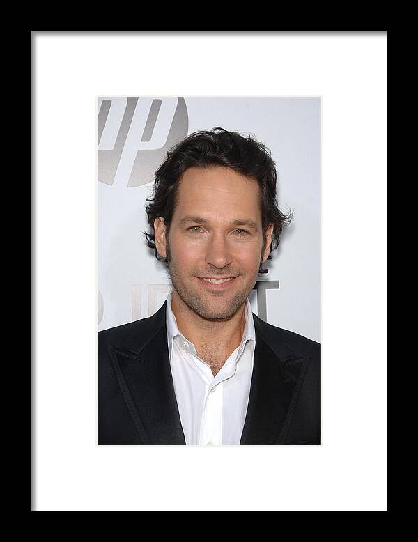 Paul Rudd Framed Print featuring the photograph Paul Rudd At Arrivals For Our Idiot #1 by Everett