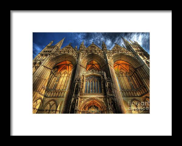 Yhun Suarez Framed Print featuring the photograph Peterborough Cathedral by Yhun Suarez