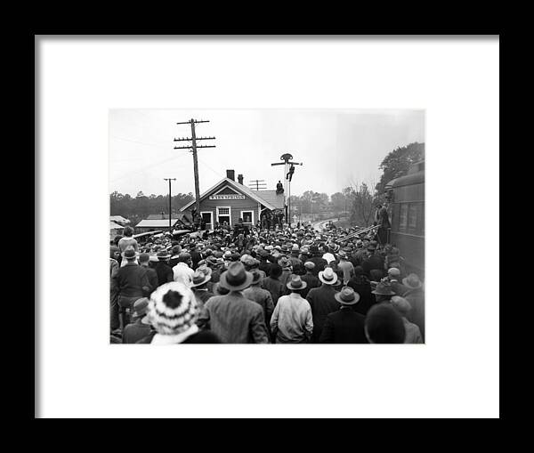 History Framed Print featuring the photograph President-elect Franklin Roosevelt #1 by Everett