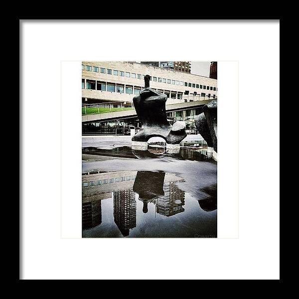 Teamrebel Framed Print featuring the photograph reclining Figure By Henry Moore #1 by Natasha Marco