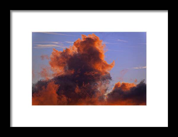 Red Framed Print featuring the photograph Red Clouds #1 by Garry Gay