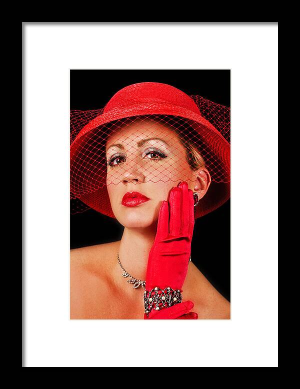 Retro Framed Print featuring the photograph Retro Lady #1 by Trudy Wilkerson