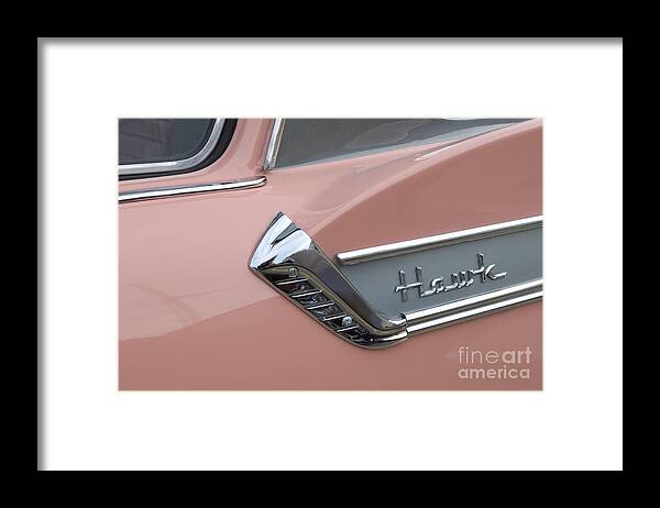 Classic Car Framed Print featuring the photograph Route 66 Studebaker Hawk #1 by Bob Christopher