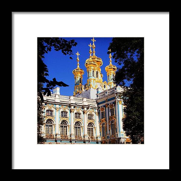 Palace Framed Print featuring the photograph San Pietroburgo #1 by Luisa Azzolini