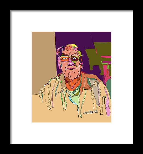 Self Portrait Framed Print featuring the digital art Self Portrait #1 by Craig A Christiansen
