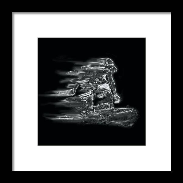 B&w Framed Print featuring the photograph Smokin' by Gordon Engebretson