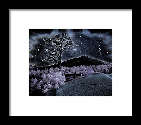 ;blue Framed Print featuring the photograph Sunset Crater by Jim Painter