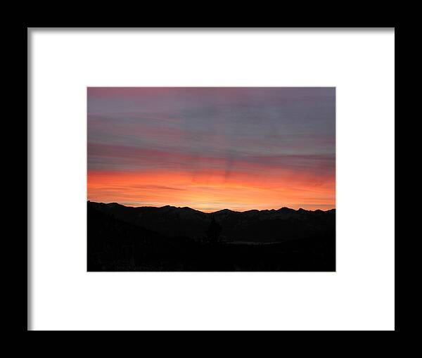  Framed Print featuring the photograph Tangerine Sky by William McCoy