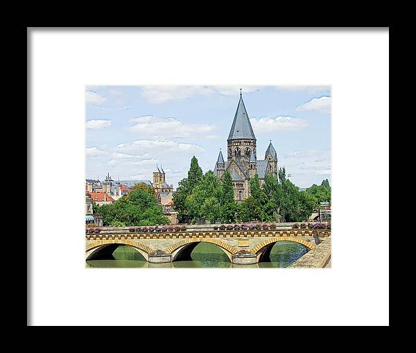 Europe Framed Print featuring the photograph Temple neuf de Metz Metz France #1 by Joseph Hendrix