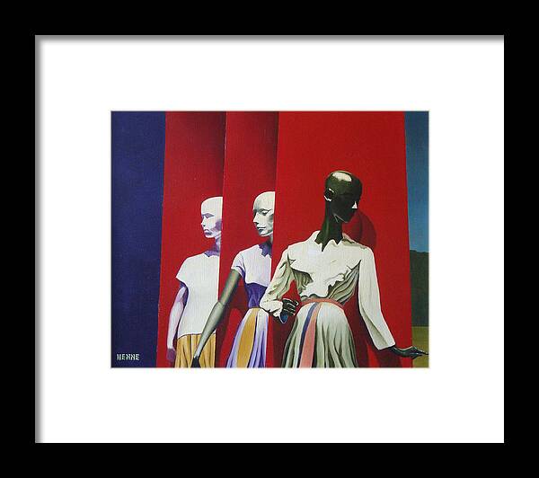 Manikins Framed Print featuring the painting The Awakening by Robert Henne