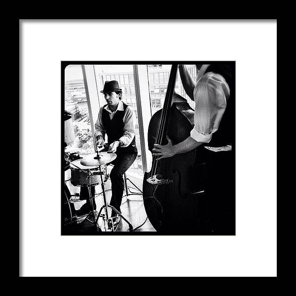 Blackandwhite Framed Print featuring the photograph The Hot Sardines #1 by Natasha Marco