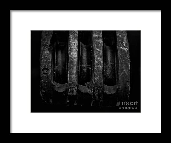 Ust Framed Print featuring the photograph Three Wheel Block and Tackle #1 by Wilma Birdwell