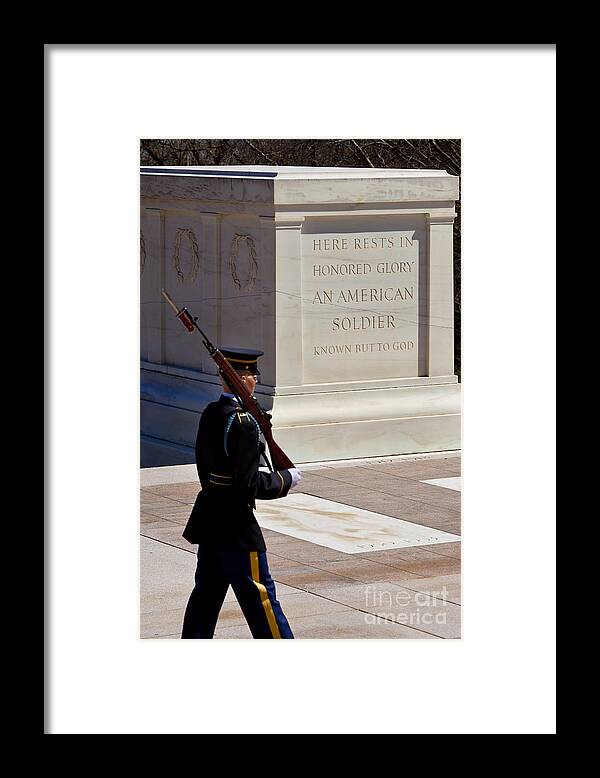 Tomb Of The Unknown Soldier Framed Print featuring the photograph Unknown Soldier #1 by Brian Jannsen
