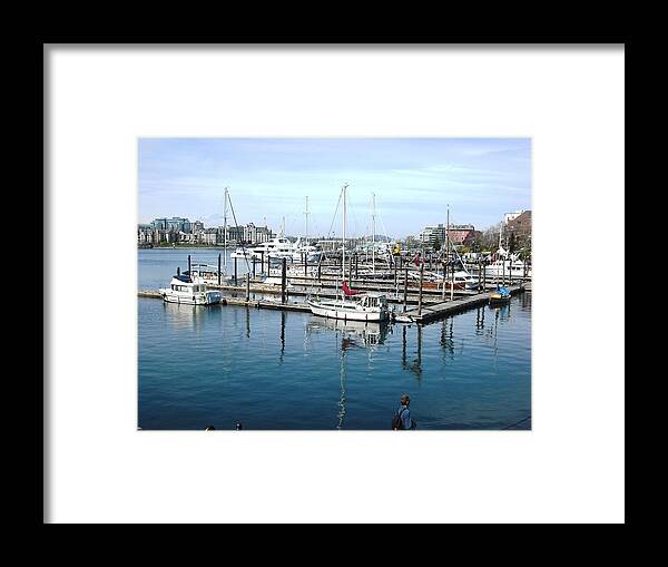 Victoria Framed Print featuring the photograph Victoria Inner Harbour #1 by Kelly Manning