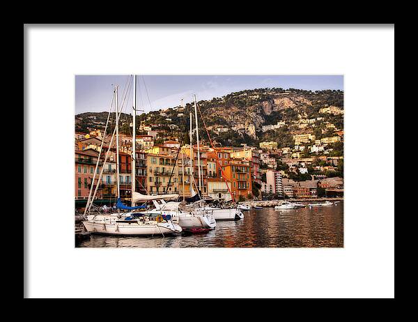 French Riviera Framed Print featuring the photograph Villefranche-sur-Mer #1 by Steven Sparks