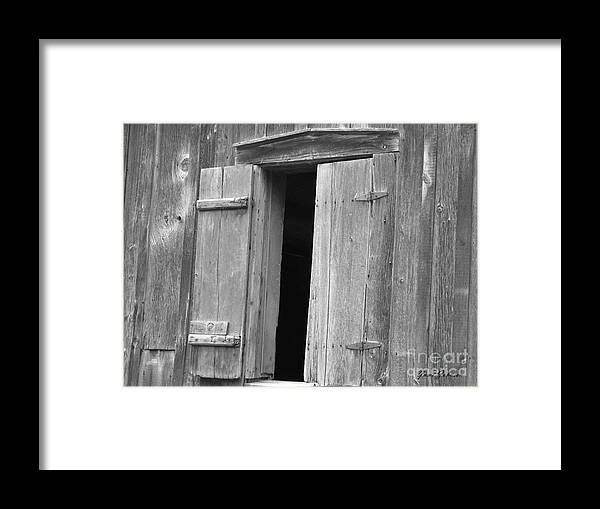 Wooden Framed Print featuring the photograph Wooden Window #1 by Yumi Johnson
