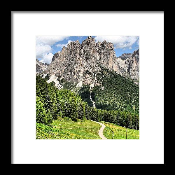 Mountains Framed Print featuring the photograph Dolomites #11 by Luisa Azzolini
