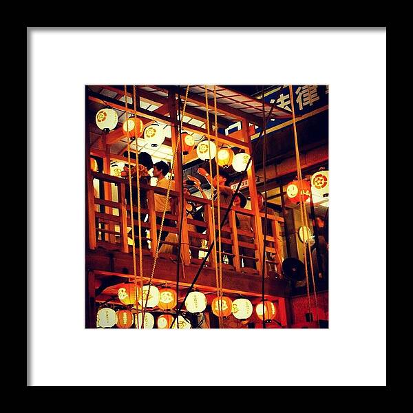 Beautiful Framed Print featuring the photograph 祇園祭 Gion Festival #13 by My Senx