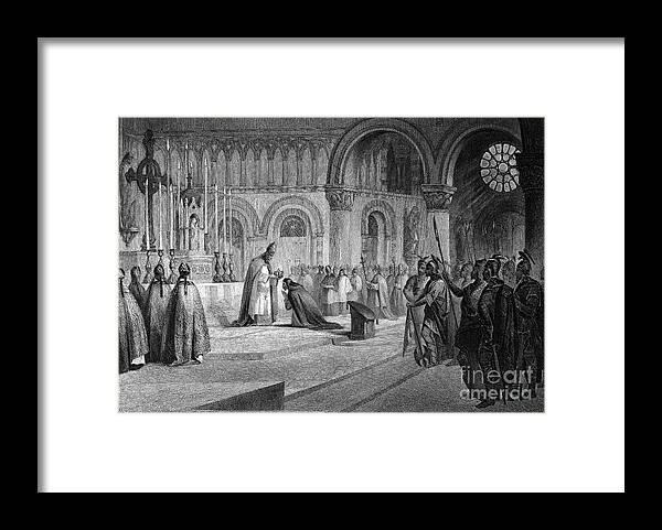 1870 Framed Print featuring the photograph Charlemagne (742-814) #13 by Granger