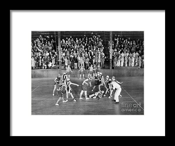 -sports- Framed Print featuring the photograph Silent Film Still: Sports #13 by Granger