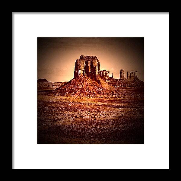 Monumentvalley Framed Print featuring the photograph Monument Valley #14 by Luisa Azzolini