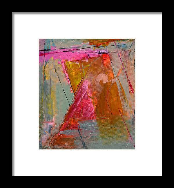 Abstract Framed Print featuring the painting Untitled #351 by Chris N Rohrbach