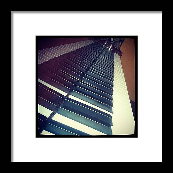 Piano Framed Print featuring the photograph 176 Keys by Kensta Lopez