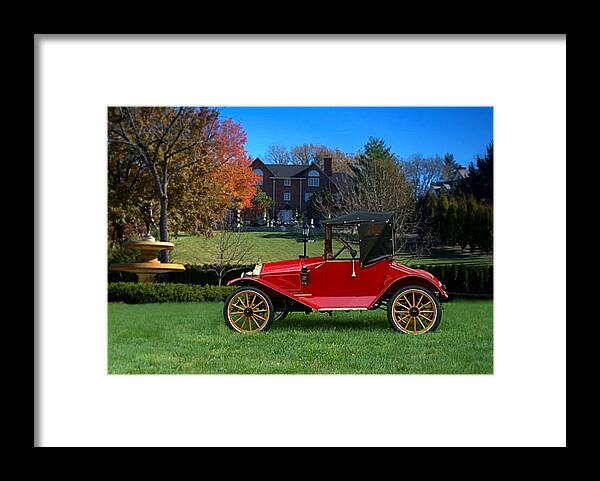 1913 Framed Print featuring the photograph 1913 Metz Roadster by Tim McCullough