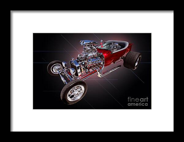 Car Framed Print featuring the photograph 1923 Classic Ford T Bucket by Jim Carrell