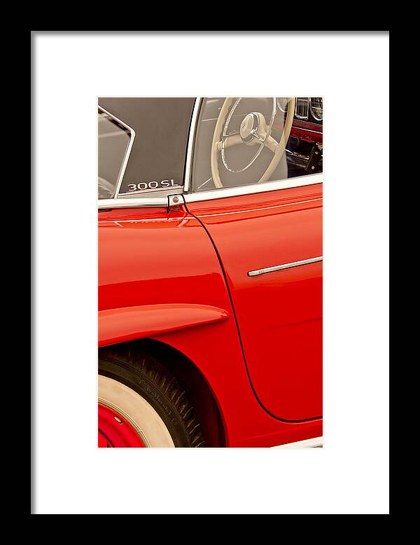 1962 Mercedes-benz 300 Sl Roadster Framed Print featuring the photograph 1962 Mercedes-Benz 300 SL Roadster by Jill Reger