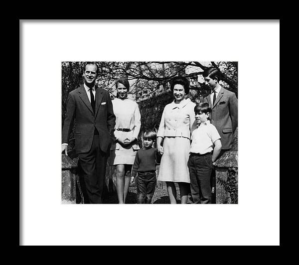 1960s Framed Print featuring the photograph British Royal Family. From Left Prince #2 by Everett