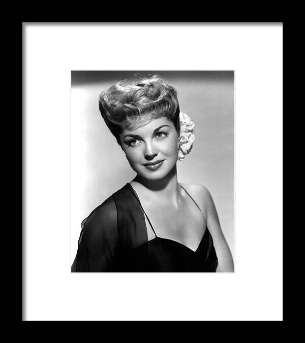 Flower In Hair Framed Print featuring the photograph Esther Williams Portrait #2 by Everett