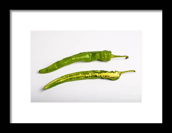 Chili Framed Print featuring the photograph Green Chili Pepper #2 by Photo Researchers, Inc.