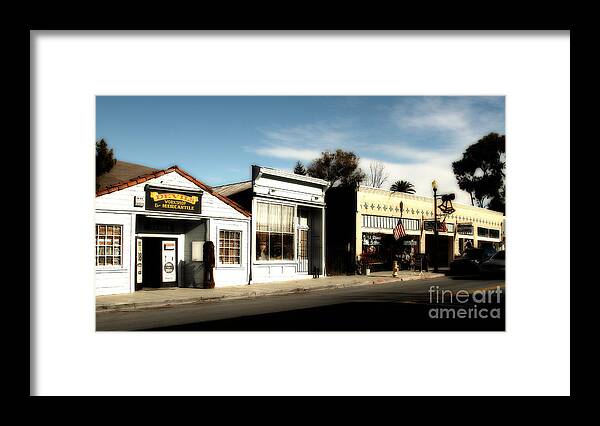 Dreamy Framed Print featuring the photograph Historic Niles District in California Near Fremont . Main Street . Niles Boulevard . 7D10676 #2 by Wingsdomain Art and Photography